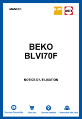 Beko BFDIN Serie Mode D'emploi