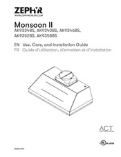 Zephyr Monsoon II AK9358BS Guide D'utilisation, D'entretien Et D'installation