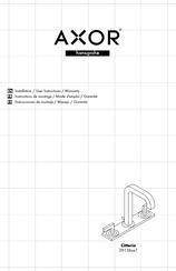 Hansgrohe AXOR Citterio 391361 Serie Instructions De Montage / Mode D'emploi / Garantie