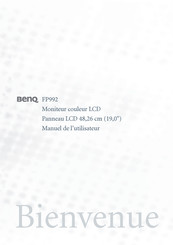 BenQ FP992 Manuel De L'utilisateur