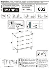 Inter-Furn SCANDIK 2044-032-B9 Instructions De Montage