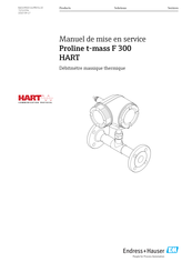 Endress+Hauser Proline t-mass F 300 HART Manuel De Mise En Service