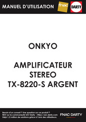 Onkyo TX-8220-S Mode D'emploi