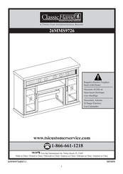 Twin-Star International ClassicFlame 26MMS9726 Instructions De Montage