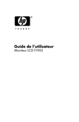 HP LCD f1903 Guide De L'utilisateur