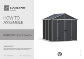 Palram CANOPIA RUBICON 8x8/2.4x2.4 Instructions De Montage