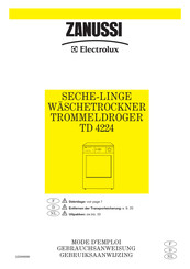 Zanussi Electrolux TD 4224 Mode D'emploi