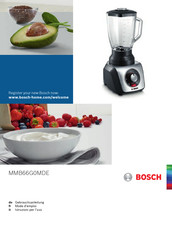 Bosch MMB66G0MDE Mode D'emploi