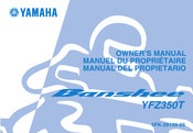 Yamaha YFZ350T Manuel Du Propriétaire