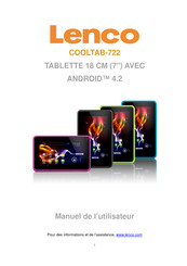 LENCO COOLTAB-722 Manuel De L'utilisateur