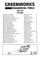 GreenWorks Commercial GC82BL Manuel D'utilisation