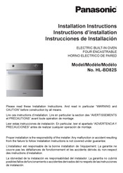 Panasonic HL-BD82S Instructions D'installation