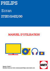 Philips 272E1 Manuel D'utilisation
