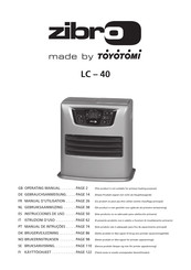 Toyotomi zibro LC-40 Manuel D'utilisation