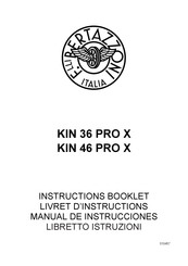 Bertazzoni Professional KIN 36 PRO X Livret D'instructions