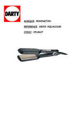 Remington Professional wet2straight S8203 Mode D'emploi