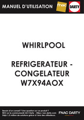Whirlpool W7X94AOX Guide Rapide