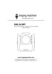 Singing Machine SML343BT Mode D'emploi