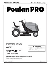 Poulan Pro CO17542LT Manuel De L'opérateur