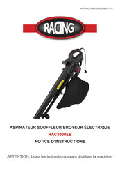 Racing RAC3000EB Notice D'instructions
