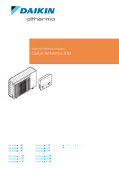 Daikin Altherma 3 M EDLA04E 3V3 Série Guide De Référence Utilisateur