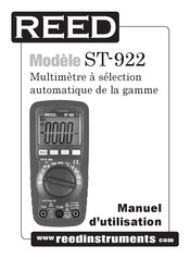 REED ST-922 Manuel D'utilisation