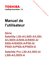 Toshiba Satellite P50Dt-A Manuel De L'utilisateur