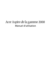 Acer Aspire 2000 Serie Manuel D'utilisation