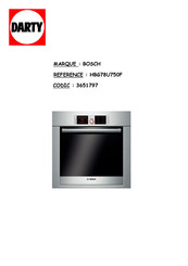 Bosch HBG78U750F Mode D'emploi