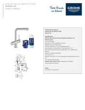 Grohe Blue Filter 40 404 Mode D'emploi