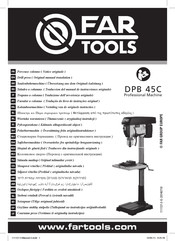 Far Tools DPB 45C Notice Originale