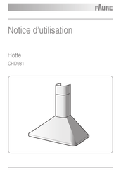 FAURE CHD931 Notice D'utilisation