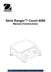 Ohaus Ranger Count 4000 Serie Manuel D'instructions