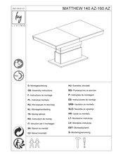 byLIVING MATTHEW 140 AZ-160 AZ Instructions De Montage