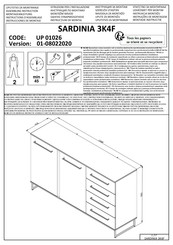 Forma Ideale SARDINIA 3K4F UP 01026 Instructions D'assemblage