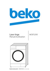 Beko WCB71200 Manuel D'utilisation