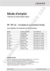 Binder 9110-0240 Mode D'emploi