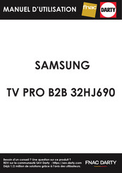 Samsung 32HJ690 Manuel D'installation