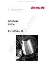 Brandt BO1700X/R Manuel D'instructions