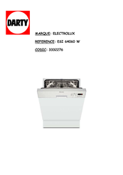 Electrolux ESI 64060 W Notice D'utilisation