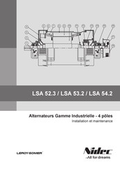 Nidec LEROY-SOMER LSA 52.3 Installation Et Maintenance