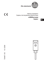 IFM Electronic Efector 600 TN2531 Notice D'utilisation