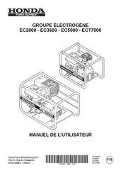 Honda Power Equipment EC2000K1 Manuel Utilisateur