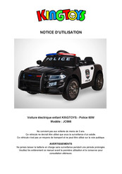 KINGTOYS Police JC666 Notice D'utilisation