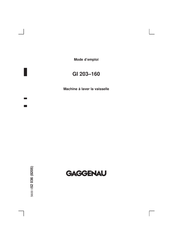 Gaggenau GI 203-160 Mode D'emploi