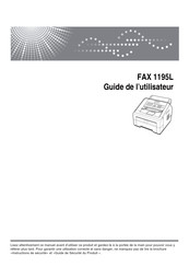 Ricoh FAX 1195L Guide De L'utilisateur