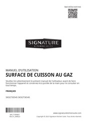 Signature Kitchen Suite SKSGT3654S Manuel D'utilisation