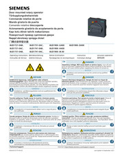 Siemens 8UD1900 HA00 Serie Notice D'utilisation
