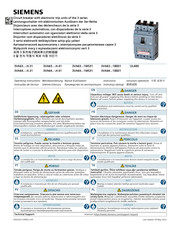 Siemens 3VA63 1BB31 Série Notice D'utilisation