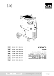 GYS KRONOS 250M Manuel D'utilisation